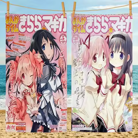 Puella Magi Madoka Magica Classic Movie Big Microfiber Beach Towels Towel Sand Beach Towels Pool Towel for Travel Swim Pool Yoga