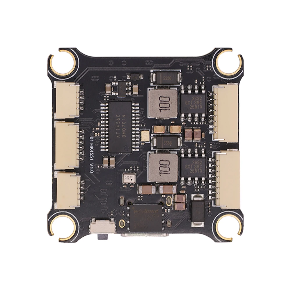 VoidFlyFPV Flight Controller 2S-8S 8-way Motor Signal Output 30.5x30.5MM Inline Connectors Dual BEC FC For RC Racing Drone H
