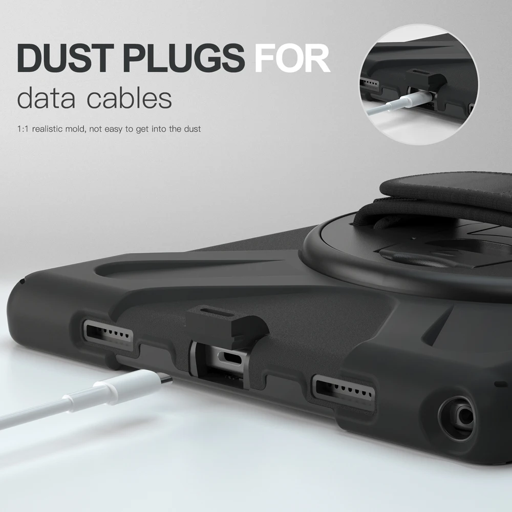 

Чехлы для планшетов Tab A8 10,5 дюйма для Samsung Galaxy Tab A8 2021, чехол X200 X205, вращающийся ремешок на руку, силиконовый чехол из ТПУ для ПК, подставка