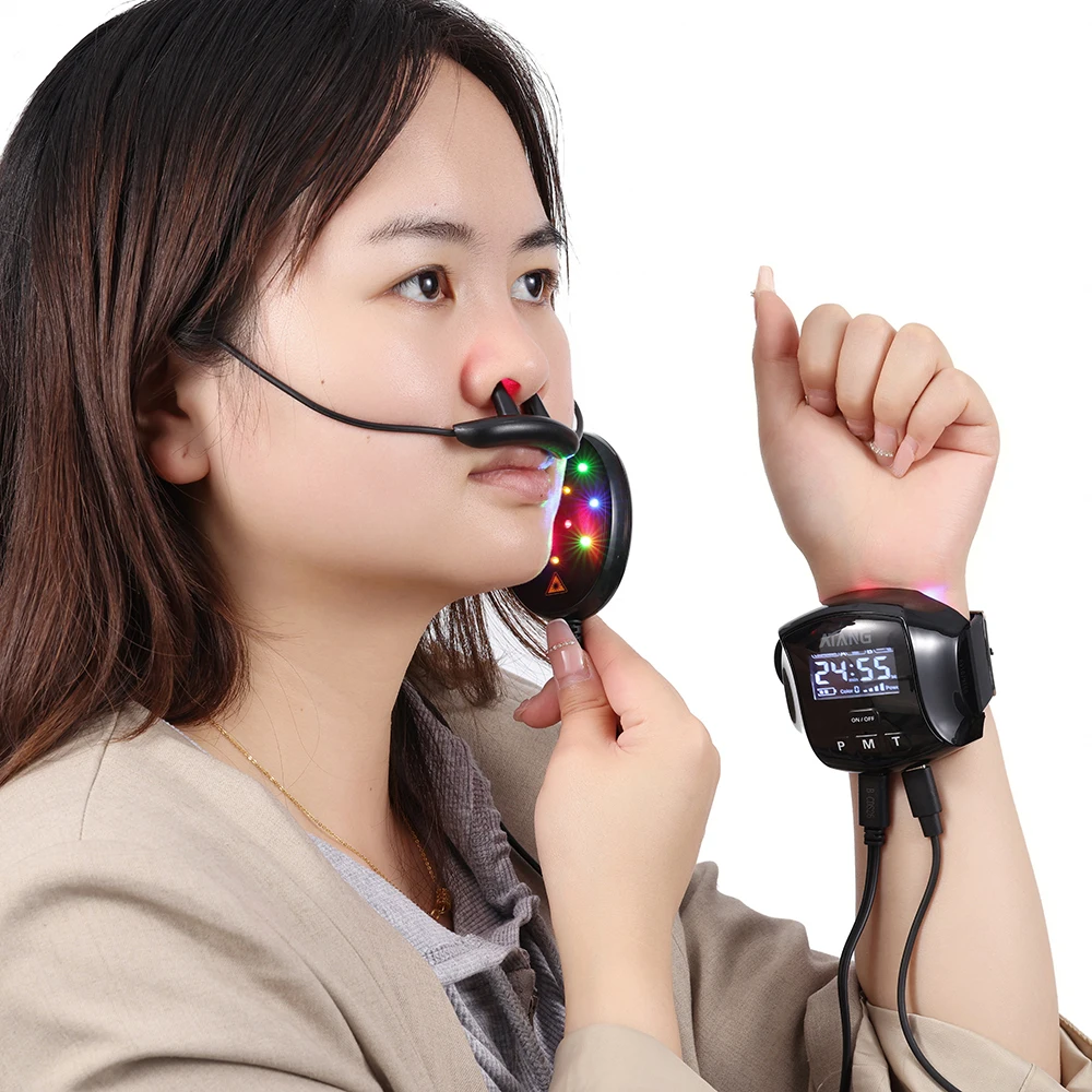 Oxygen Portable Cold Laser Therapy Watch Anti Hypertension Physical therapy equipment for family