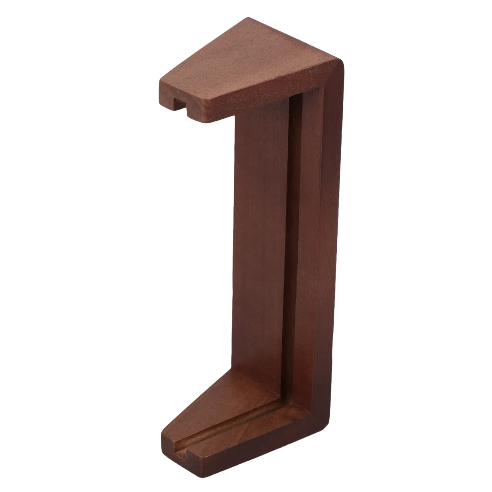 Solid Wood Desk Calendar Base 6.4x2.4x1.9 Inch Wooden Block Stand Card Holder Photo Display Holder for Office Home Desktop