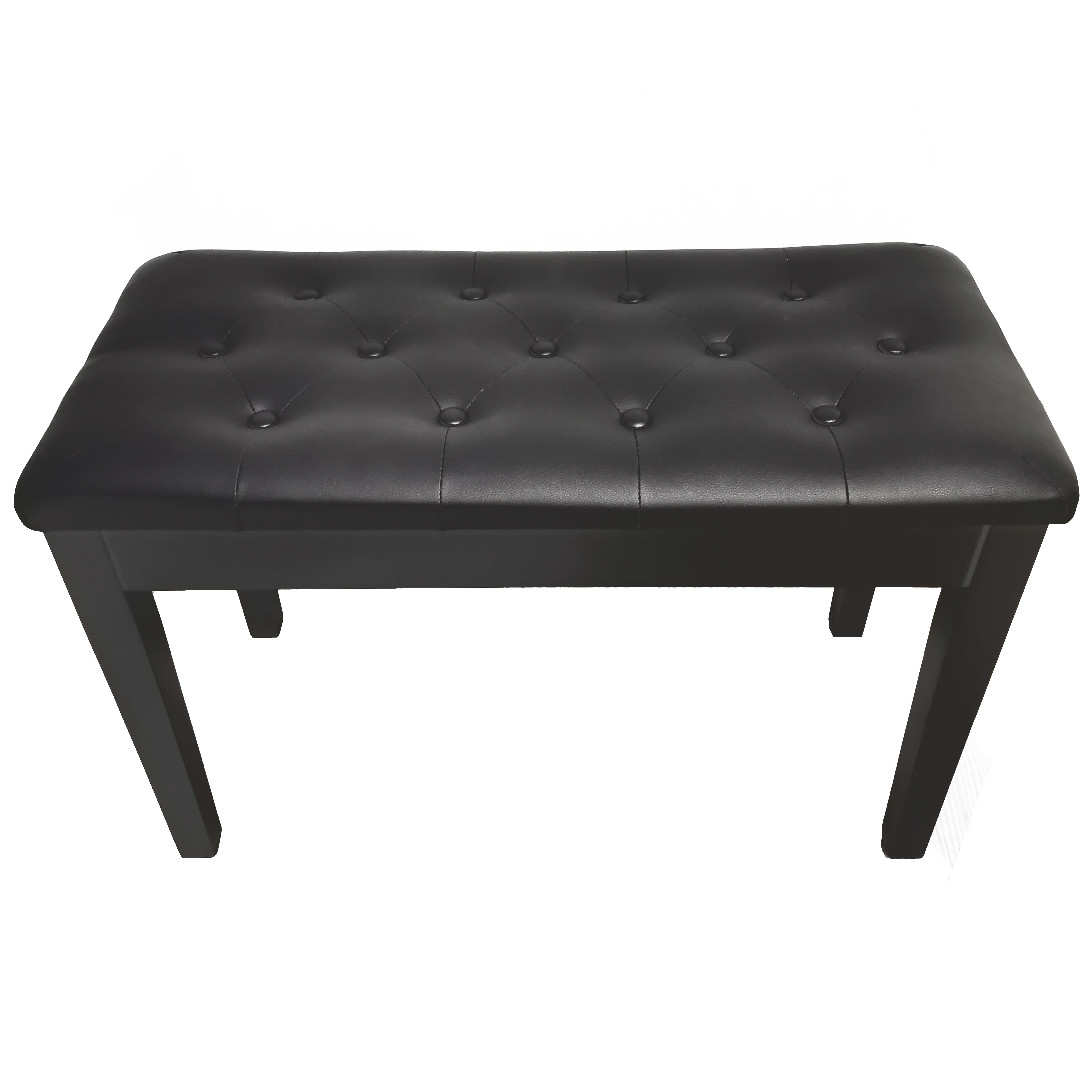 Leather Piano Stool with Storage case Modern Wooden Piano Bench