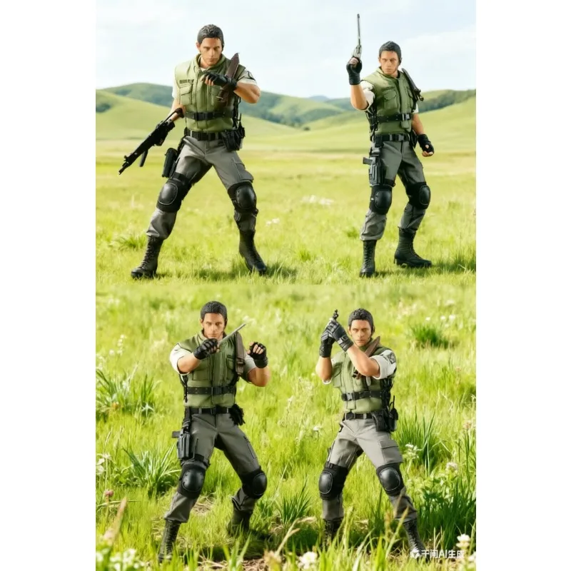 for Hottoys 1/6 VioGame Masterpiece Chris Redfield Action Figure S.T.A.R.S Version 2.0 Approximately 30 cm