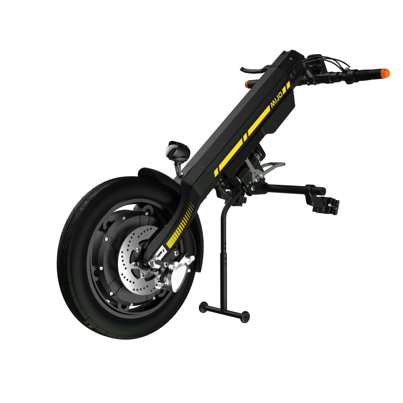 

Yellow Wheel Chair Front Wheel and Handcycle Attachments with Hub Motor 48V 800W and 120kg Capacity for Quickie Wheel Chairs