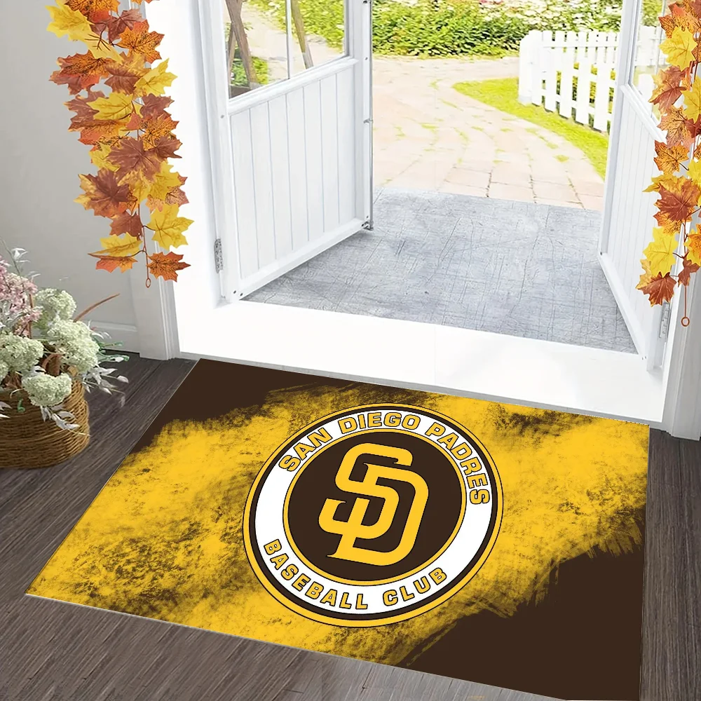 Rug for Bed Room Rug San Diego Padres Doormat for Entrance Door Bedrooom Carpet Bath Mats Foot Mat Kitchen Floor Mat Carpets