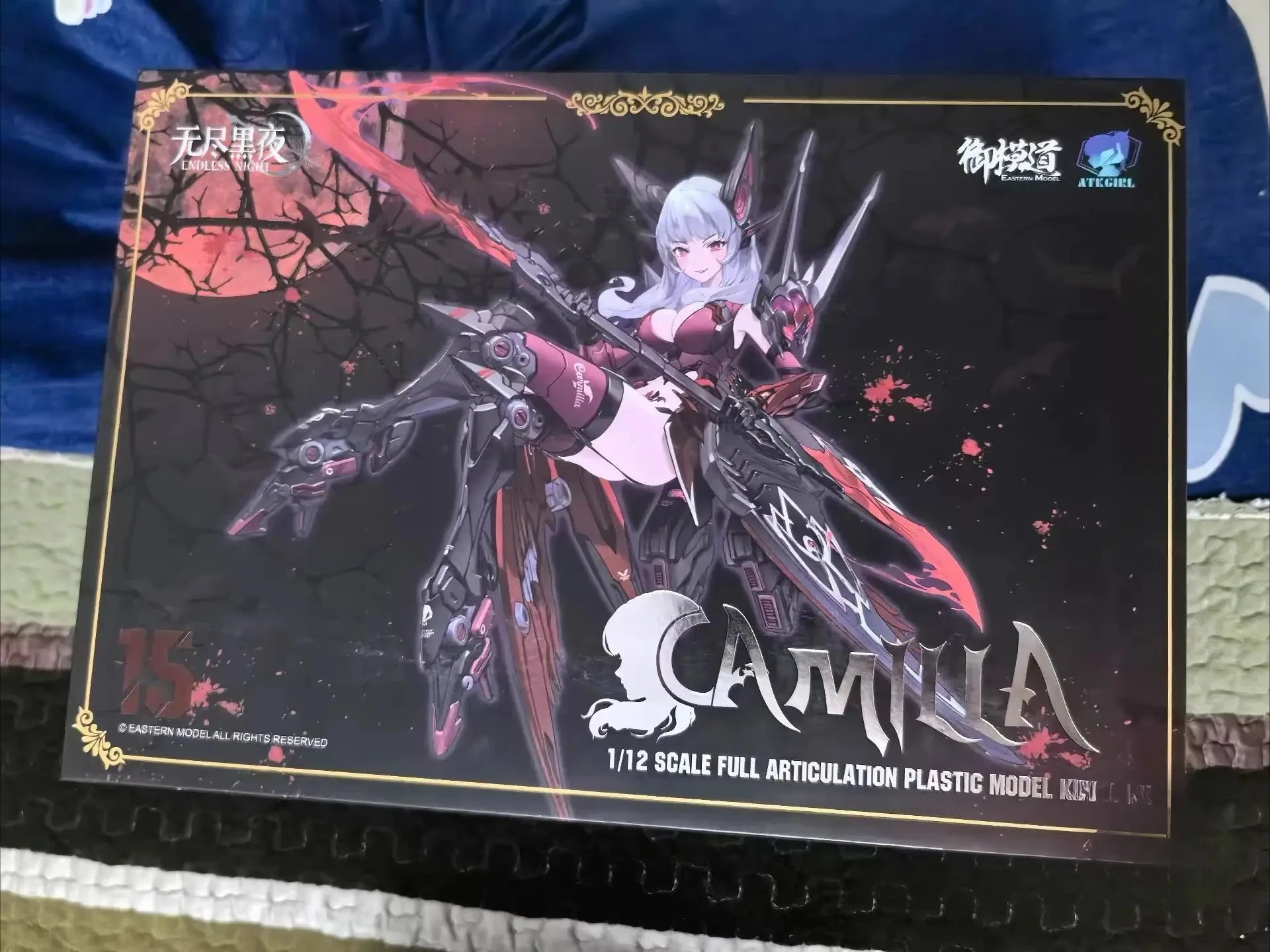 

In Spot Eastern Model Endless Night Camilla Assembly Model 1/12 Scale Full Articulation Plastic Model Kit Vampire