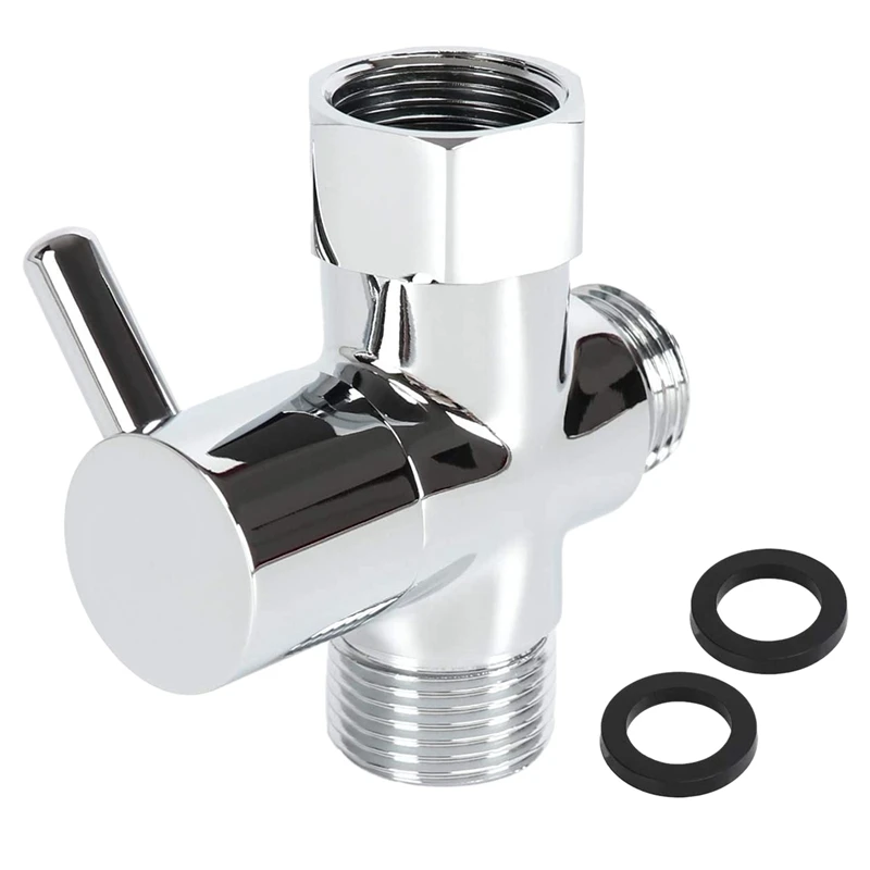 Adaptateur en T de bidet en laiton, connecteur en T d'arrêt à 3 voies, pulvérisateur de bidet de toilette, adaptateur de couche-culotte, 7/8, 7/8, 1/2