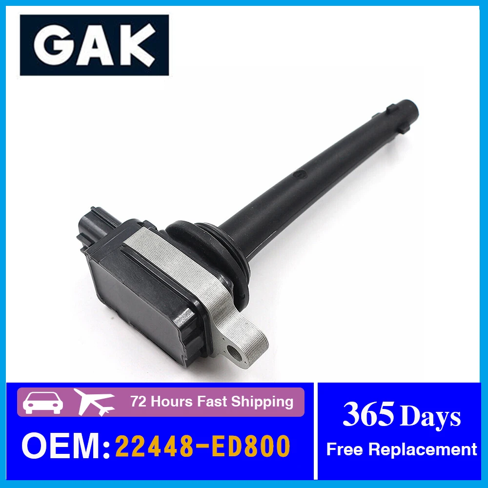 

GAK 22448-ED800 Ignition Coil for NISSAN MARCH TIIDA 1.6L 1.8L SENTRA 2.0L 2007-2014 NO# C1564 22448ED800 22448-CJ00A