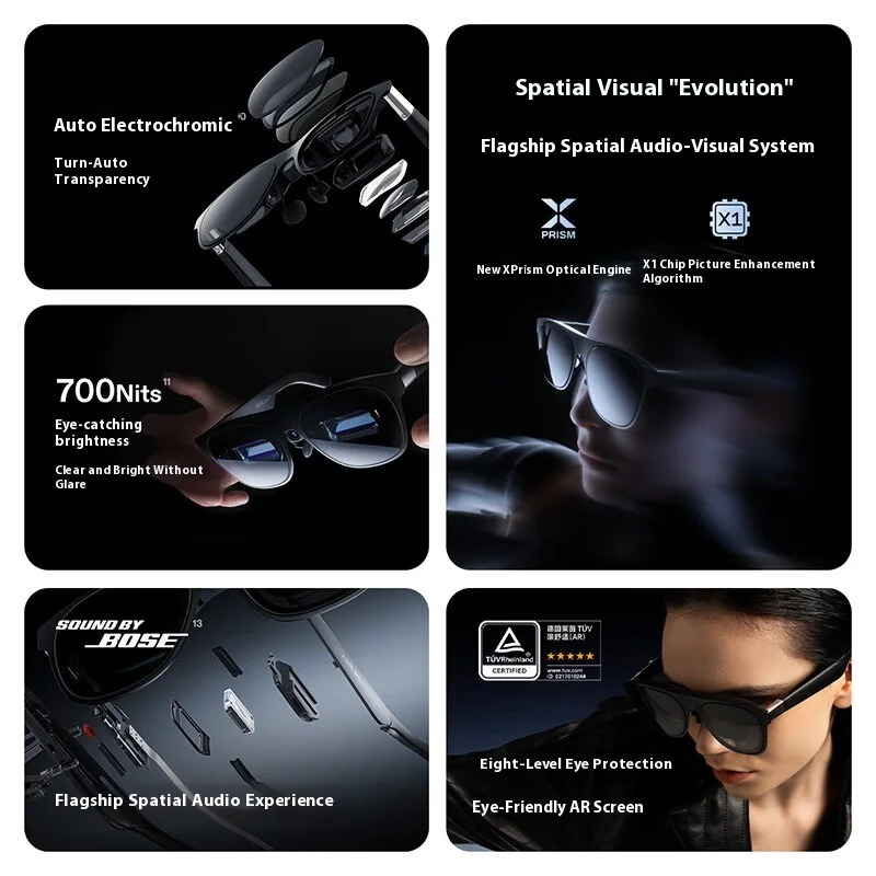 XREAL One Pro Intelligent Glasses Native 3DoF Space Hover X Prism New Generation Optical AR Glasses Mobile Projection Screen