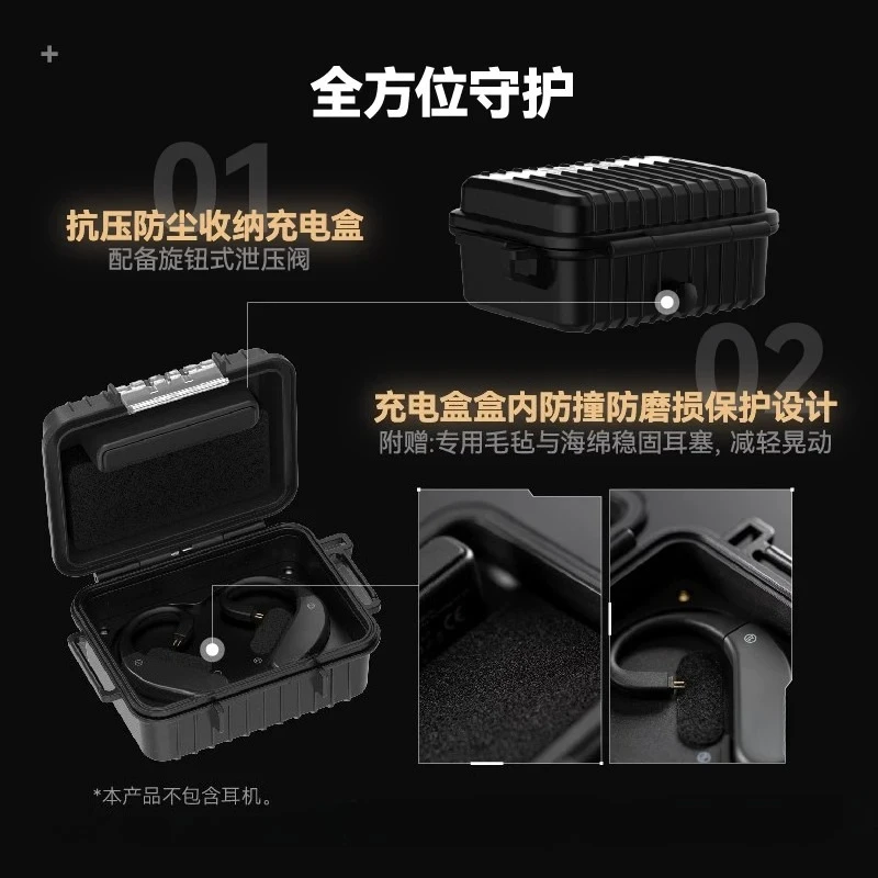 EVO2 HiFi True Wireless Ear‑Hook DAC Amp Module Bluetooth 6.0 LDAC LE Audio LHDC‑V 10‑Band Parametric EQ For IEM Earphones image 6