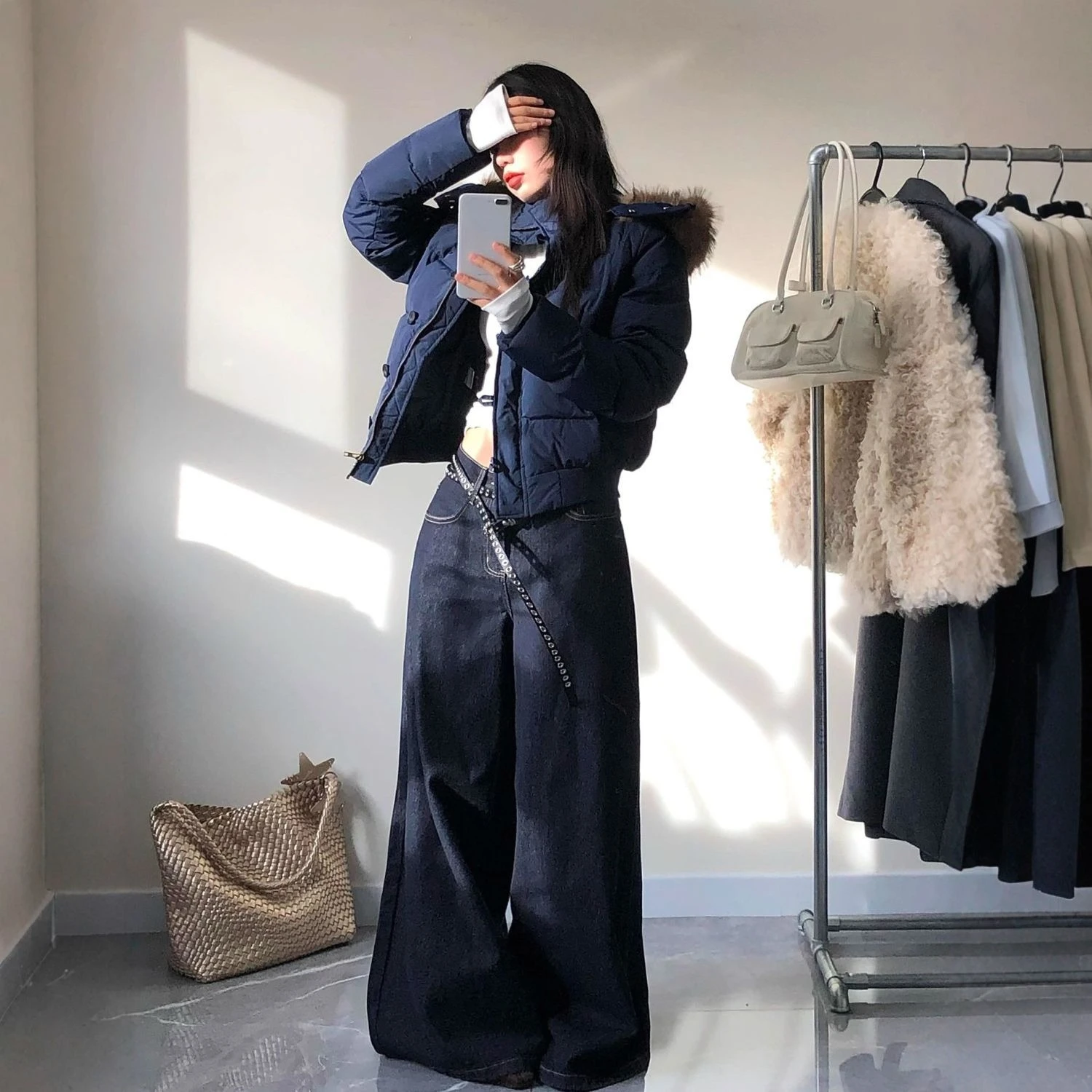 معاطف كلاسيكية بقلنسوة من الفرو الصناعي Y2K معاطف كلاسيكية سميكة وفضفاضة ملابس خارجية غير رسمية تصميم ثقافة فرعية بلوزات قوطية Harajuku 2025