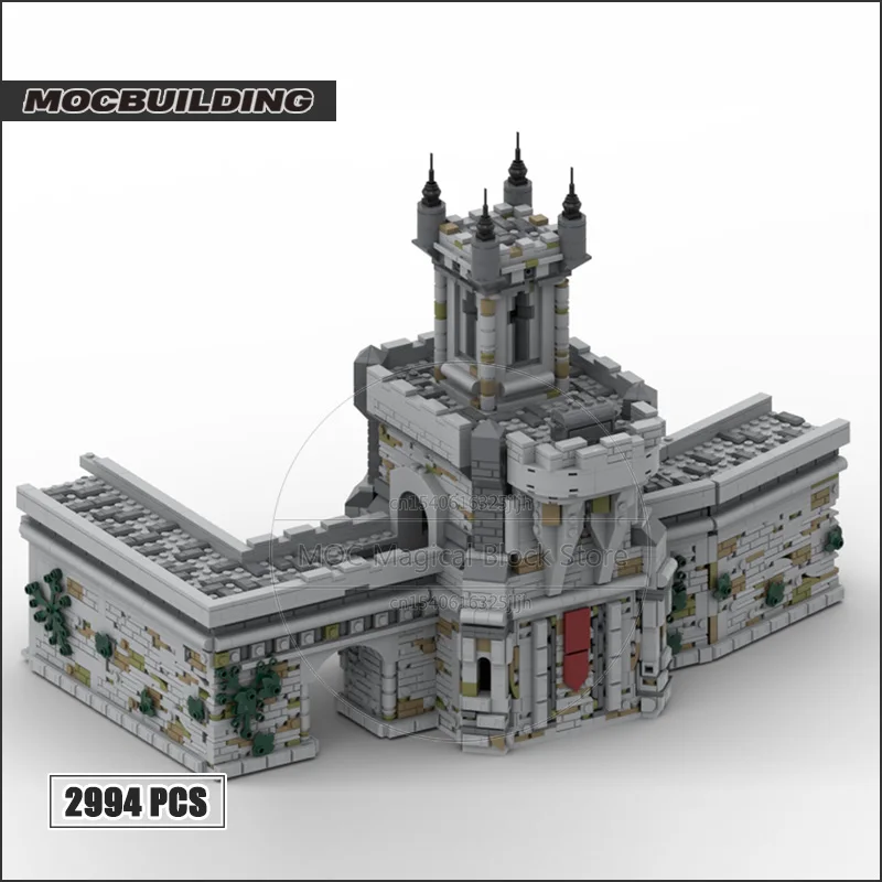 Famous Building Castle Outskirts MOC Building Blocks Architecture Technology Bricks Assembly Collection Display Model Toys Gifts