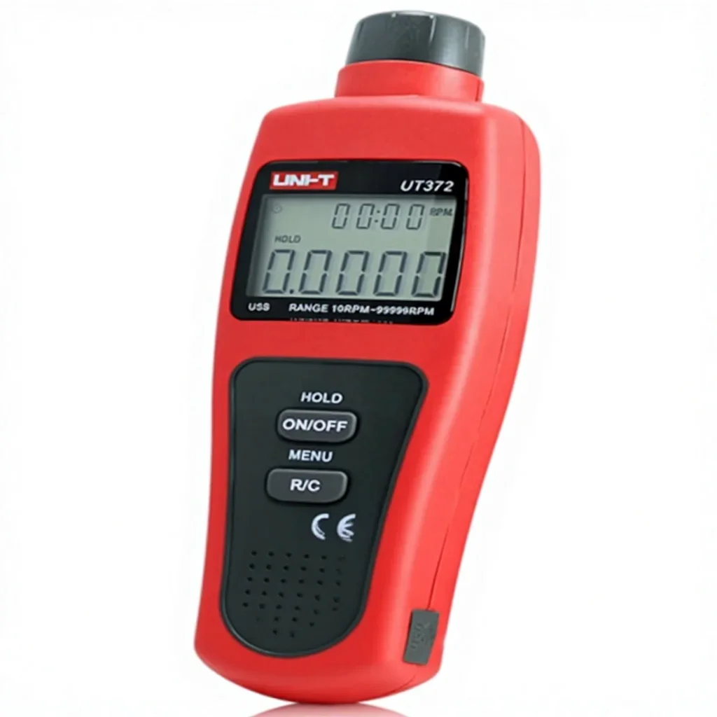UT371 Digital La ser Tachometer RPM Meter 2.5-99999 RPM Range Non-Contact Contact Measurement Motor Engine Speed Data Hold