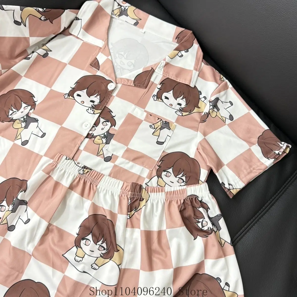

Osamu Dazai Anime Cosplay Pajamas Three-piece Set Short-sleeved Trousers Shorts Suit Spring And Autumn Home Clothes