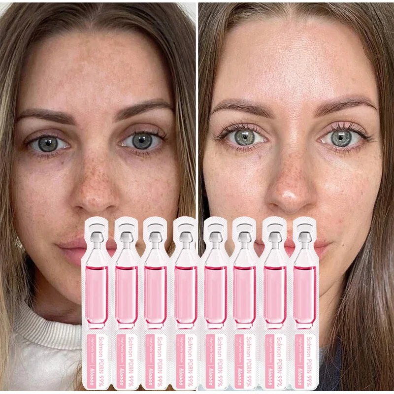 Salmon Serum Protein Peptide Essence 2ml X 10pcs Anti-aging, Wrinkle Repair, Hydrating & Brightening Face Collagen Booster Care view 3