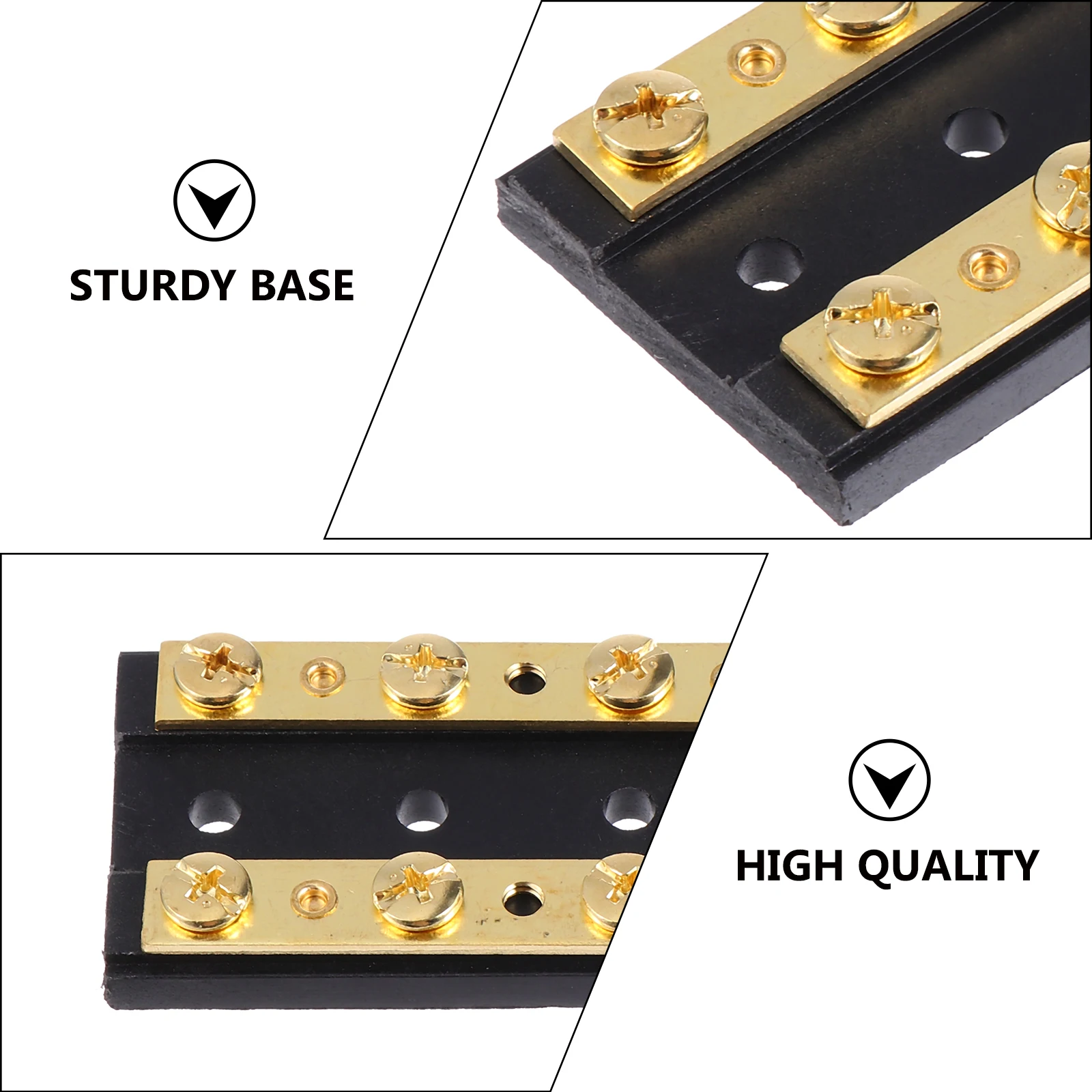 

1 set 1 Set 60A Dual Row 4 Position Power Distribution Bus Bar Terminal Block For Car Marine Rv Motorcycle Wiring Organizer