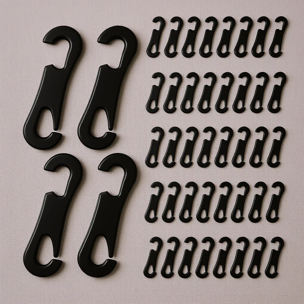 

200pcs Car Cushion Hooks 3 5cm ABS S Shape Durable Plastic Fixing Accessories Vehicle Cover Vehicle Seat Cover Hook Replacement
