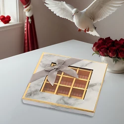 9 Grids Biscuit Boxes Packaging Lightweight Chocolate Display Box Multifunctional Valentines Cookie Boxes for Him Her Holiday