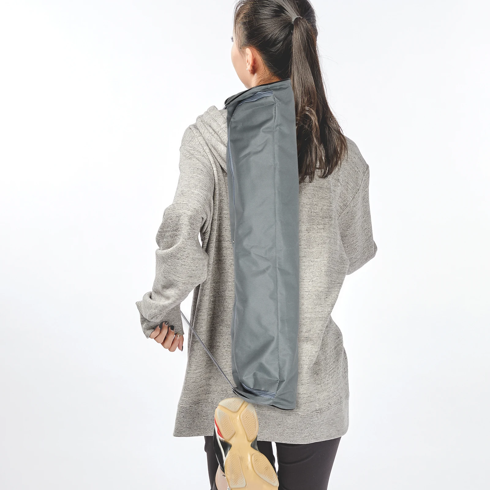 

Waterproof Yoga Mat Backpack For Women Men Grey Multi-Functional Storage Bag Adjustable Strap Exercise Fitness Outdoor Mat