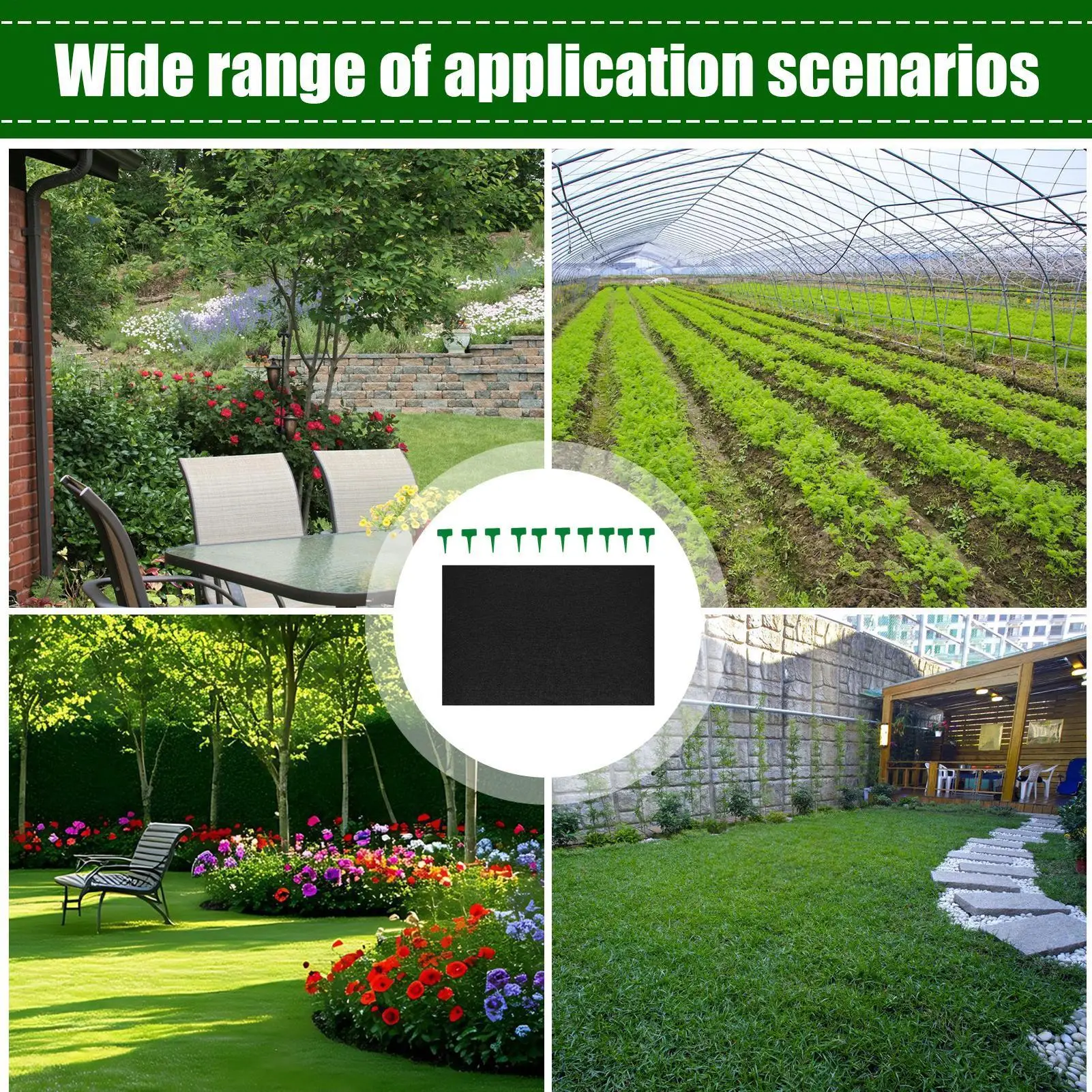 Automatic Watering Capillary Mat for Plants Watering Hydroponics Felt Wicking Pad with Label Stakes Thicken Garden Accessories