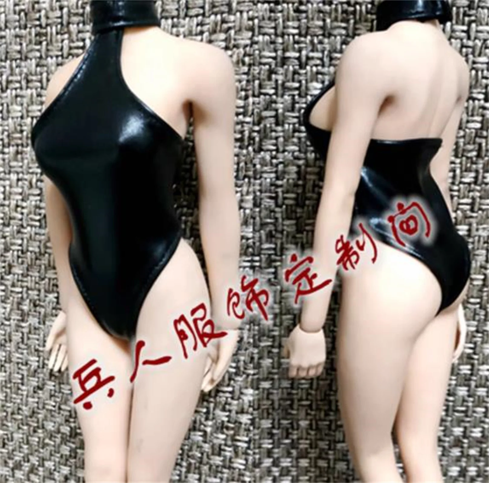 1:6 Zwart badpak bodysuit jurk vrouwelijke kleding model Voor 12 "figu Figuur speelgoed Soldaat Kleding Model Fit 12'' Action Figure Body