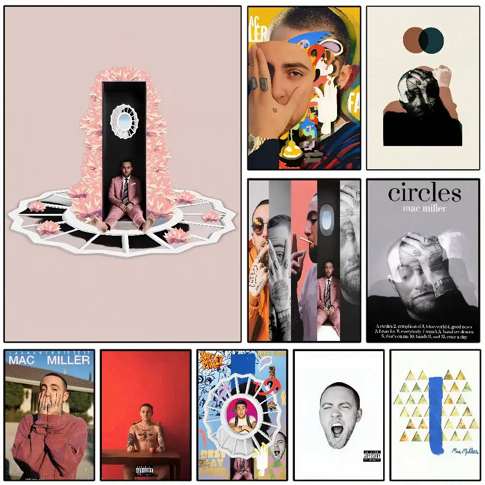 Singer M-Mac Circles Miller Classic Poster HD Art Sticky Wall Waterproof Home Living Room Bedroom Bar Aesthetic Decoration