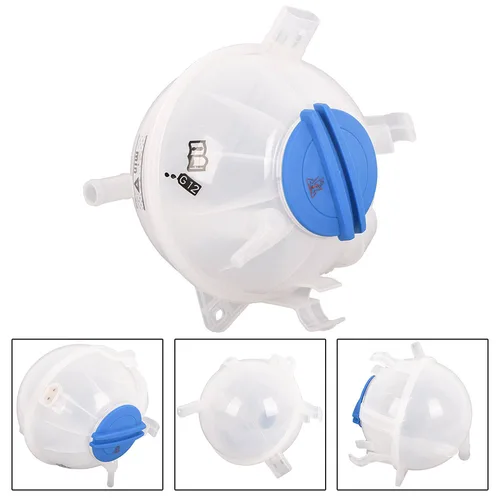 Imagen 2 del producto Botella y tapa del tanque del depósito del refrigerante del radiador del motor plástico para GOLF para MK6 1K 0121407 A 603-253 A prueba de fugas