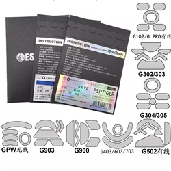 1 pack Tiger gaming mouse skates mouse feet for logitech G303 g302 G402 g304 g403 g603 g703 G502 G900 G903 ICE mouse glides ICE