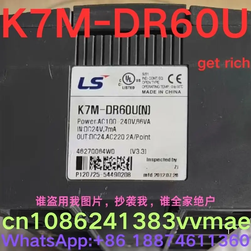 Teste de segunda mão controlador PLC OK K7M-DR60U K7M-DR60U (N)