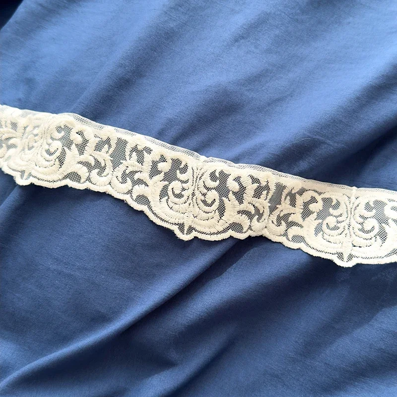 2025 غطاء لحاف جديد مع ملاءة سرير فئة أ غطاء لحاف قابل للغسل غزل مزدوج كريب القطن الدانتيل الدانتيل 3-4 قطعة طقم سرير #4