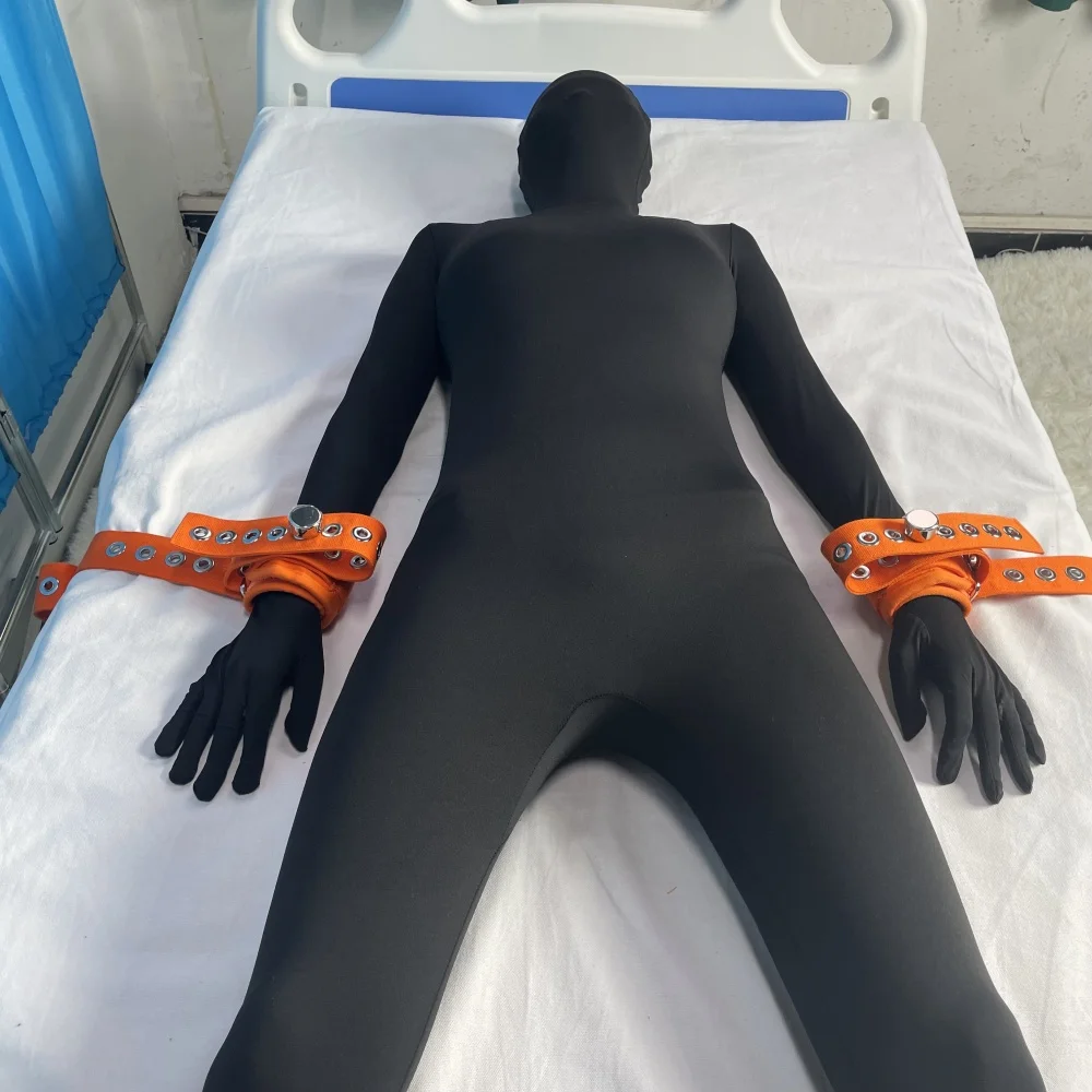 

Magnetic Locking Wrist Cuffs Adjustable Medical Bed Restraints for Hand Fixing Secure Patient Safety Straps Reusable Fasteners