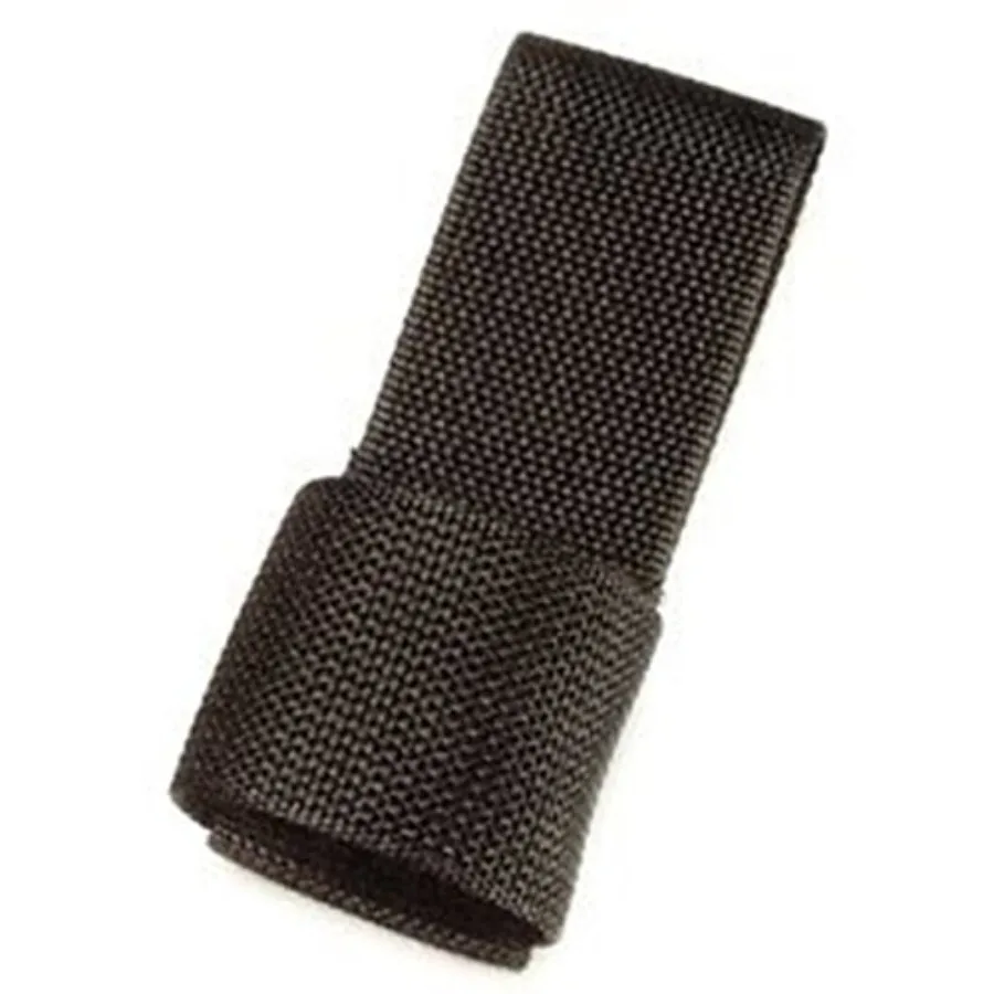 Police Security Black Nylon Universal CandD Cell Flashlight Holder Ring Case for Duty Belts
