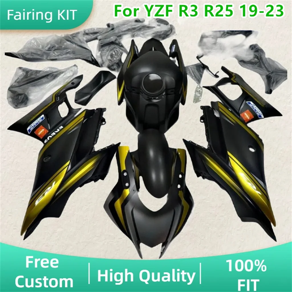 100% Injection Mold Fairings Set for YAMAHA YZF-R3 19 20 21 22 23 YZF R3 R25 2019 2020 2021 2022 2023 Repair Aftermarket Parts