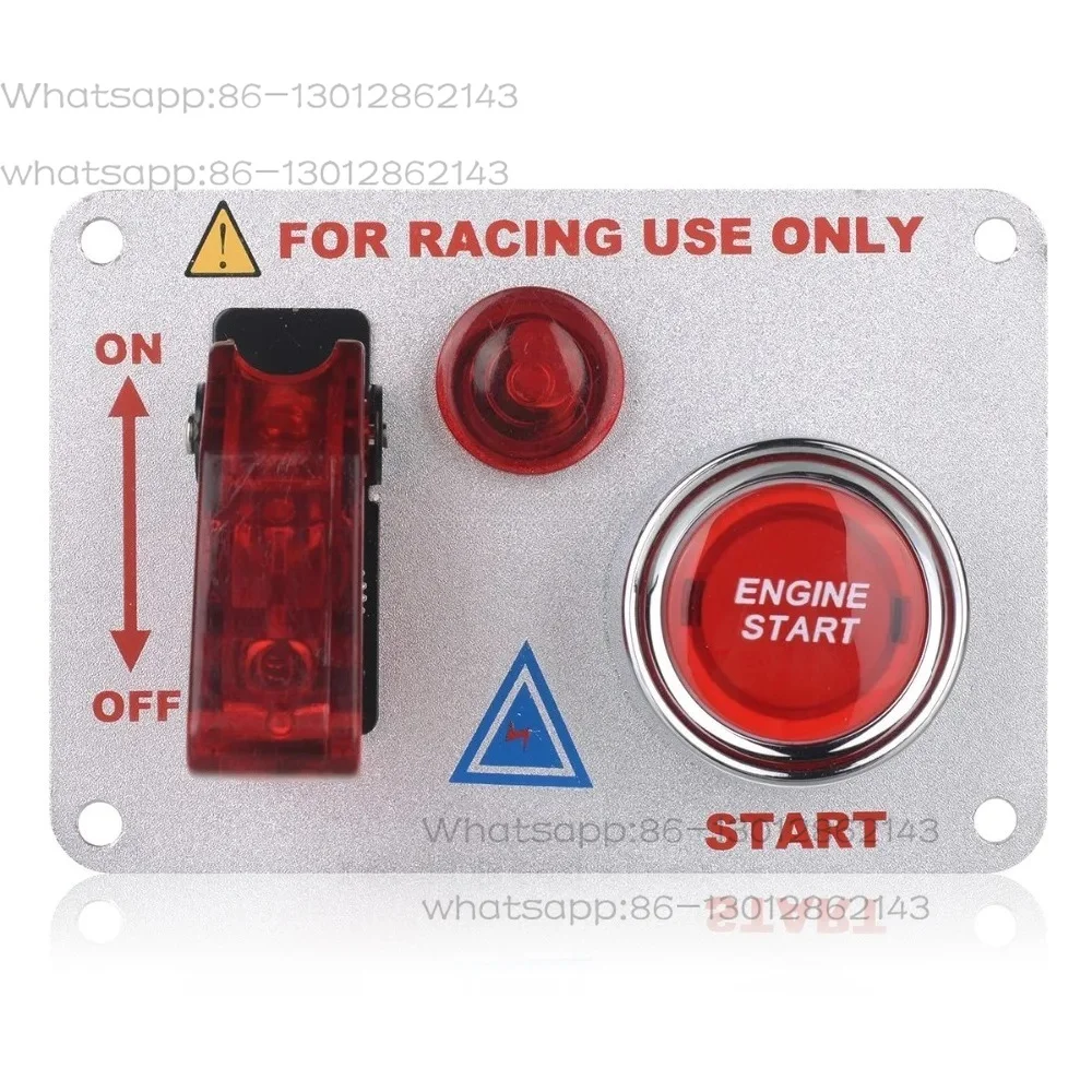 One click ignition switch joystick switches metal switch DC12V 20A red light