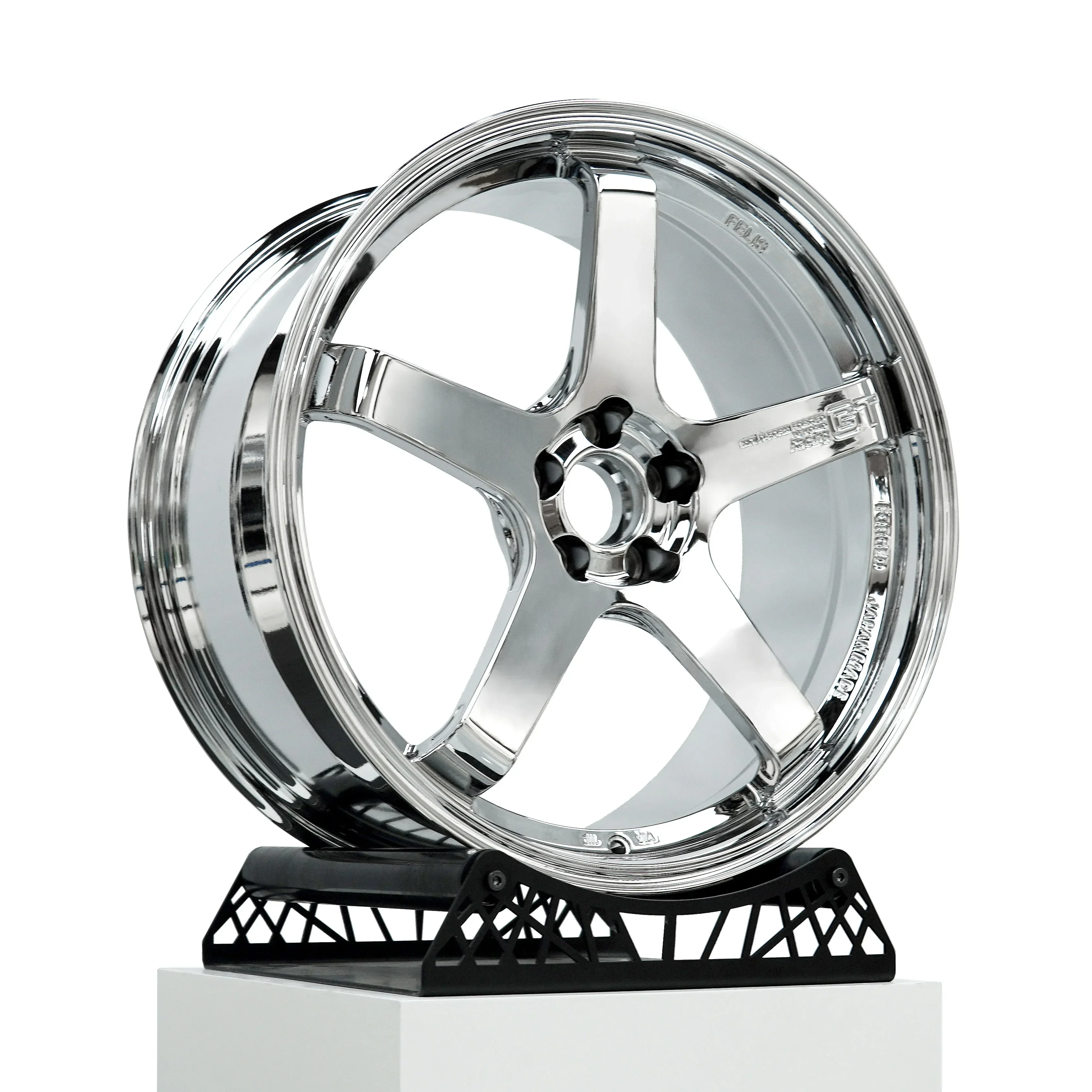 ForGT Racing Forged Rims T6061 Aluminum Chrome Silver 18 19 20 21 22 Inch 5spoke Style Wheels 5x1143 5x120  Forg