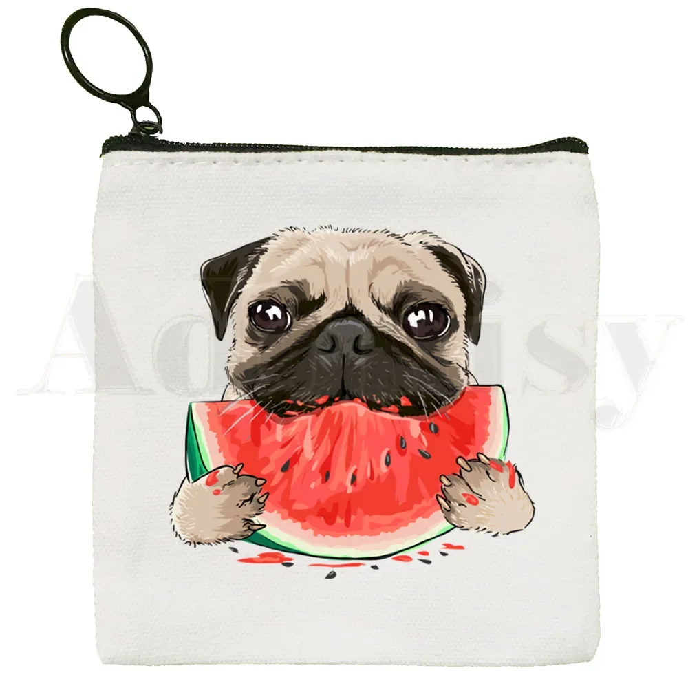 Pug Life Be Happy Like Me Funny Wallets Coin Pocket Vintage Male Purse Function Boy And Girl Wallet with Card Holders