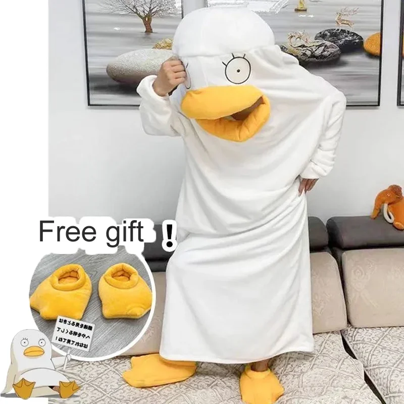 

Cartoon Pajamas Funny Gintama Elizabeth Cosplay Women Men Sleep Blanket Nightgown Anime Sleeping Bag and Shoes Plus Size Costume