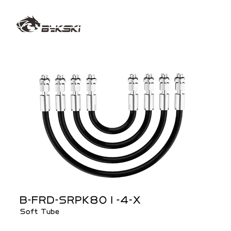Bykski B-FRD-SRPK801-4-X Fitting+Soft Tube Rotating Union Parker 801 High Pressure Resistant PC Water Cooling for Mining Rig