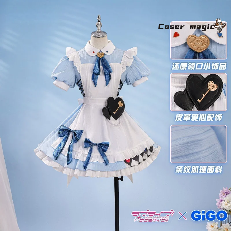 

New LoveLive!gigo Honoka Kousaka Kotori Minami Sonoda Umi Ellie Nozomi Tojo Nico cosplay Costume All staff Lolita maid uniform