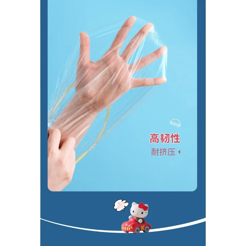 100 個ハローキティフレッシュカバーかわいい漫画女性 Kt 寮ホームキッチン用品アニメ使い捨てフレッシュフィルムカバー卸売
