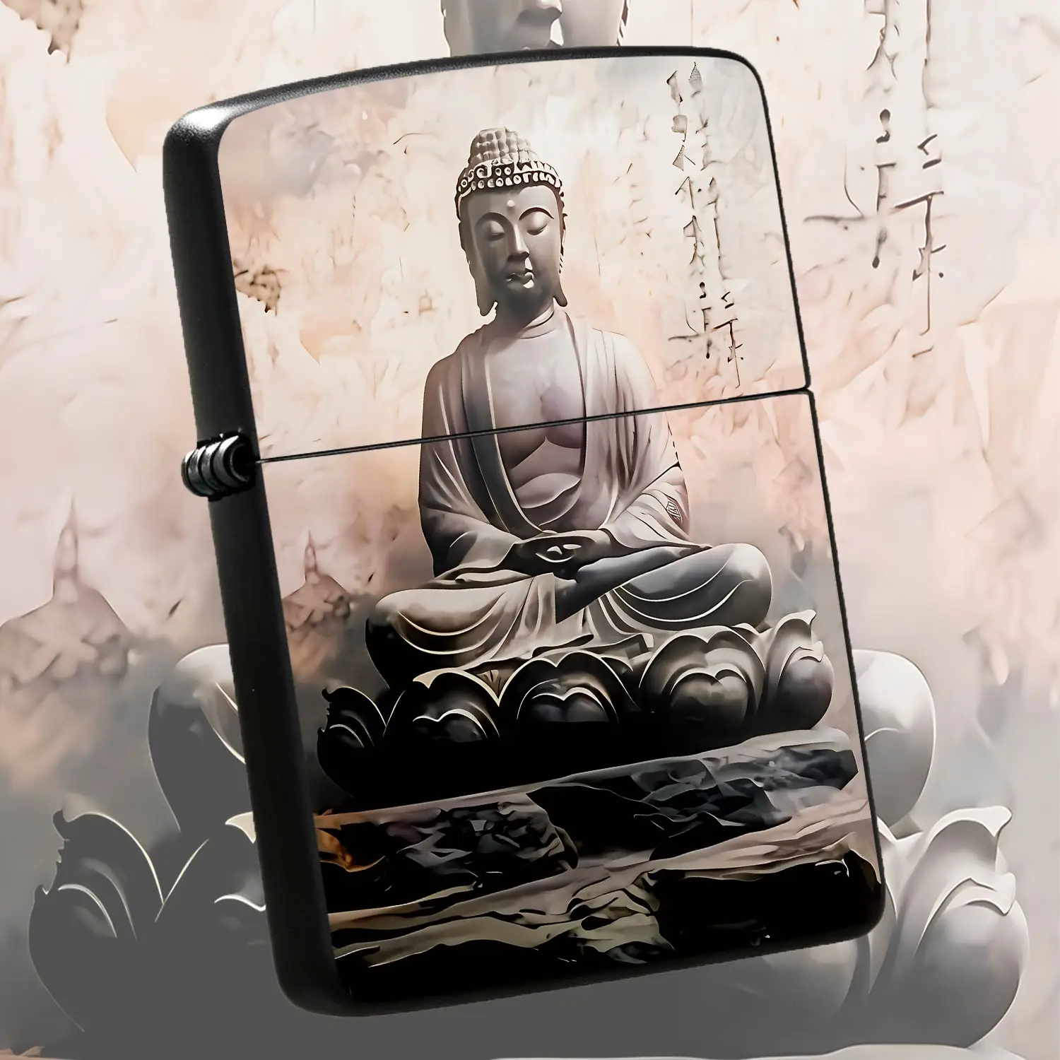 Exquisite Buddha Statue Themed Lighter, Serene Zen Aesthetic Artistic Decorative Piece, Fine Craftsmanship Calming Spiritual Vibe, Ideal For Daily Use Gifting, Fits All Scenarios, Delicate Texture Elegant Ornament For Ho A Humorous And Inte