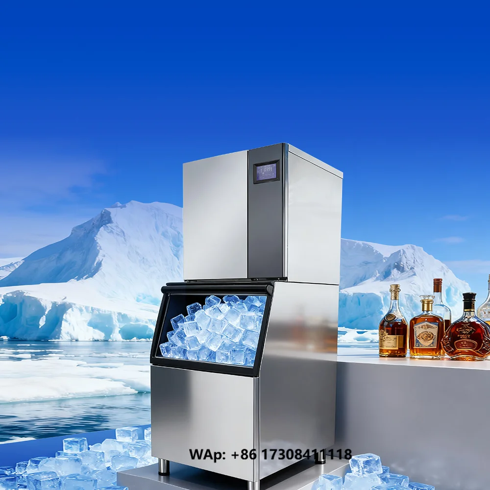 Commercial 200kg 300kg 500kg Ice Machine Business Use Ice Maker with 200kg Storage Capacity Ice Cube Shape for Business Use