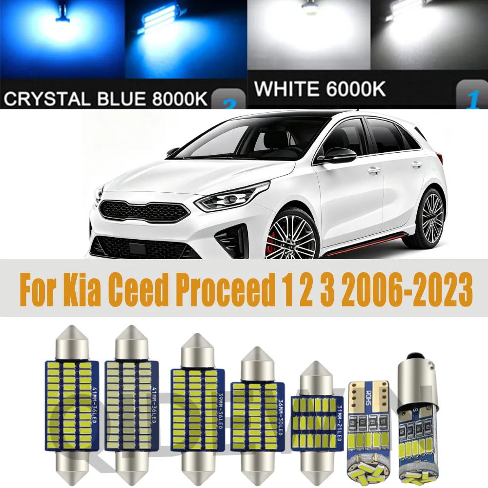 LED Interior Light Kit For Kia Ceed Proceed Hatchback SW ED JD CD 1 2 3 MK1 MK2 MK3 2006 -2020 2021 2022 2023 Accessories