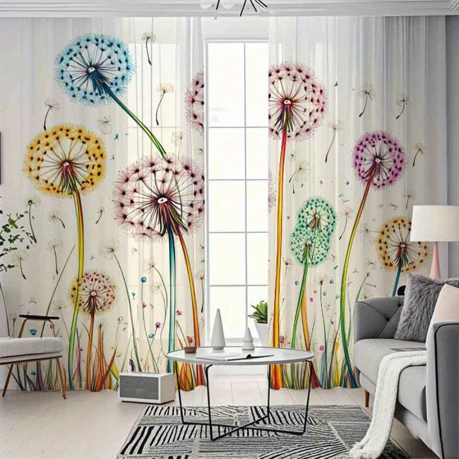 Lot de 2 rideaux transparents - Curtain Sheer Voile avis et prix