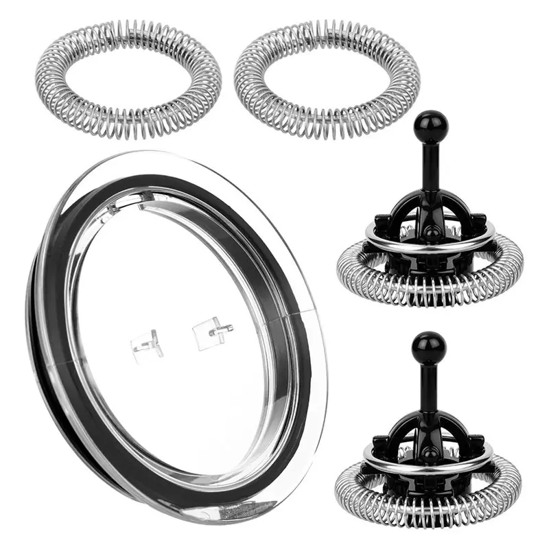 【NOVO A39M】 Conjunto de Peças de Substituição para Nespresso Aeroccino 3/4/Plus - Kit de Espumador de Leite com 5 Peças Inclui Tampa e Anel de Mola