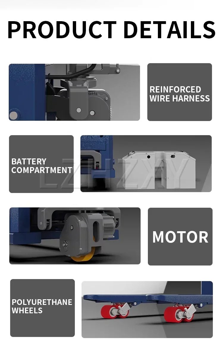 3-Ton Electric Forklifts, 30A/40A/50A/60A Hydraulic Pallet Trucks, Semi-Electric