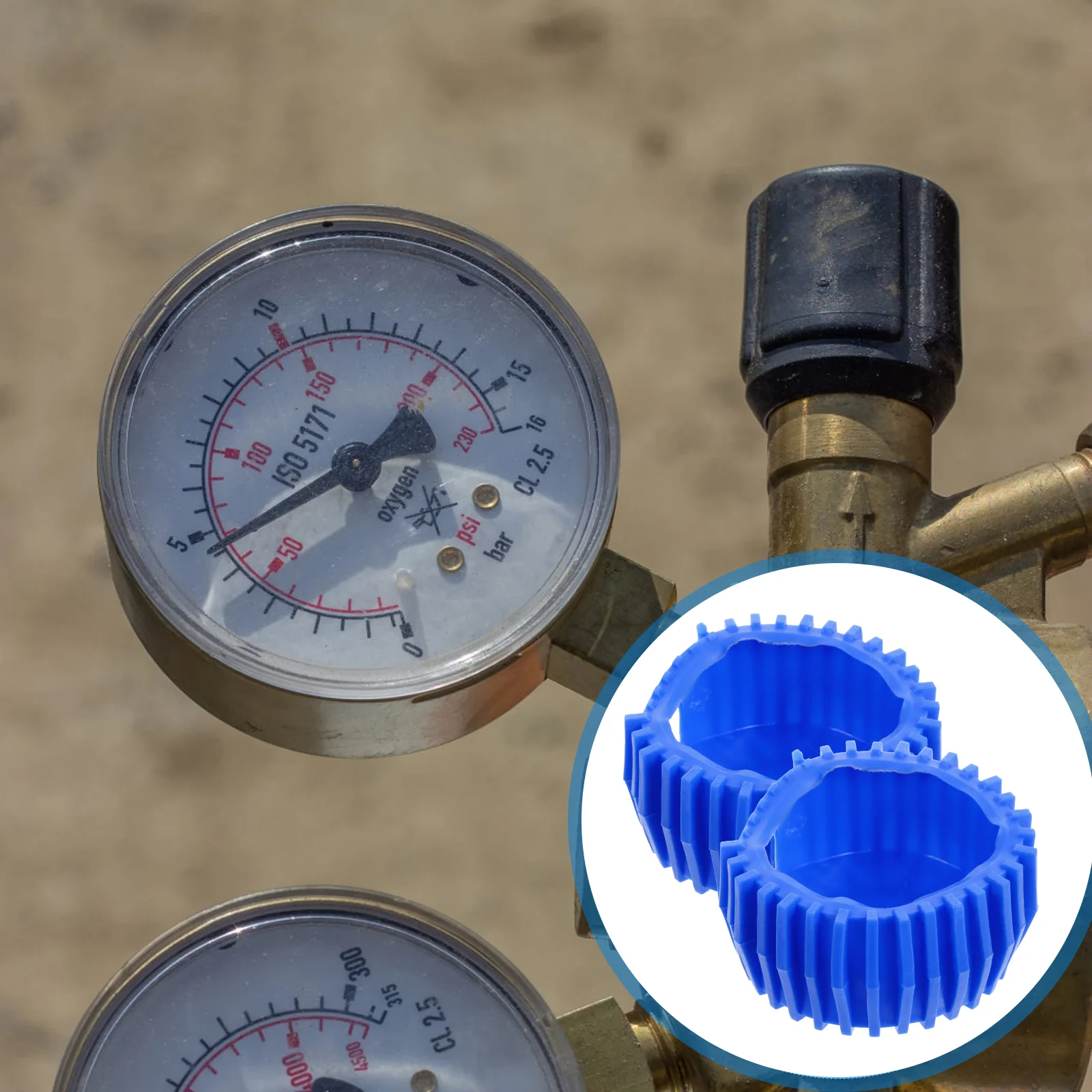 2 шт. Защитный чехол для манометра, чехол для газового счетчика Hvac, чехол для резинового обслуживания