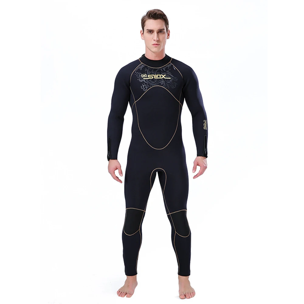 

5MM Neoprene Wetsuit With Back Zipper One-Piece Warmth Cold And Sunscreen Wetsuit Swimming Wetsuit Scuba Diving Snorkeling