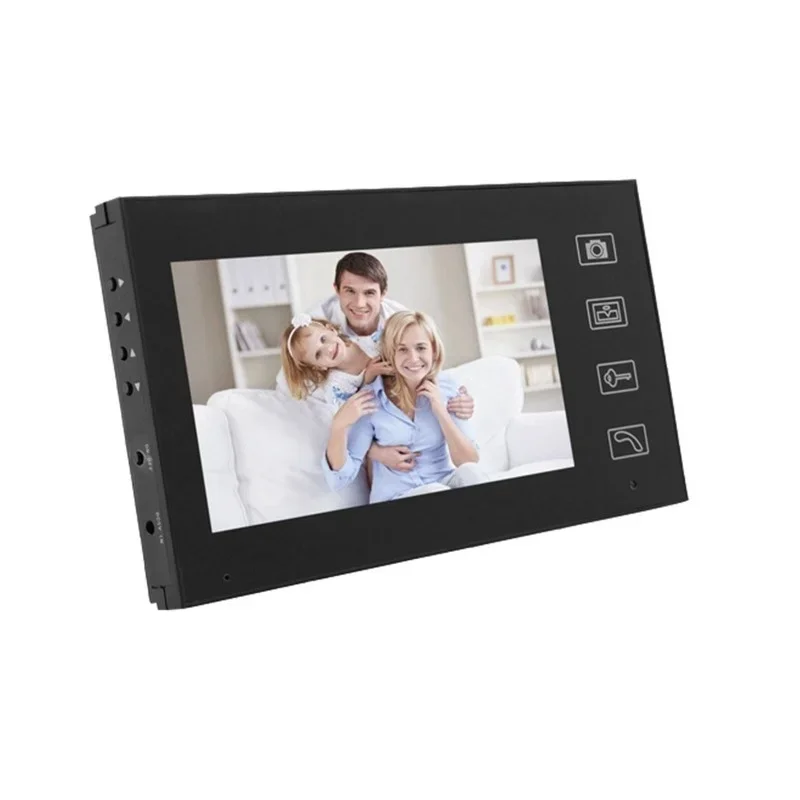 

Intercom 7 Inch Color Monitor Record Screen Video Door Phone with 4G SD Storage Night Vision Camera