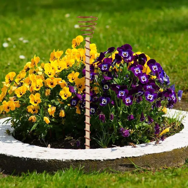 6 قطعة نباتات الثقافة الكهربائية حصص حديقة النحاس لفائف هوائيات لزراعة حديقة الخضروات النباتية باستخدام #2